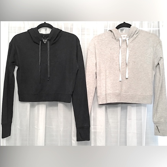 Set of 2 - Victoria’s Secret Sport Cropped Hoodies - Picture 1 of 10